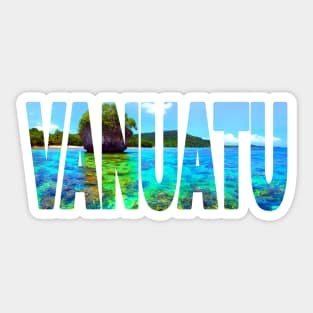 VANUATU Pilon Island snorkelling Sticker